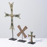 3 Bronze Crosses on Stands, 21.5H - Sold for $1,920 on 11-16-2025 (Lot 726).jpg